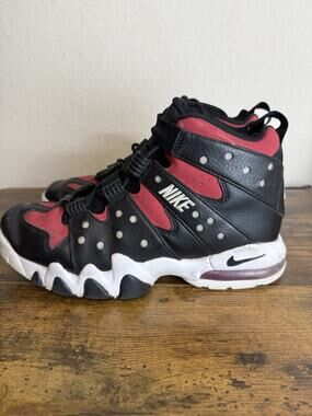 Nike Air Max2 Cb 94 Charles Barkley Black White Gym Red FN6248-001 Size 8